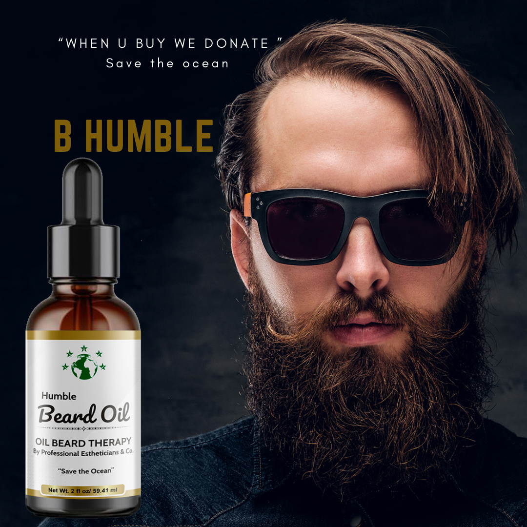 BEARD OIL THERAPY PR USA MADE  (3IN1) oil+aging roll+brush
