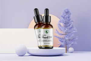 BEARD OIL THERAPY PR USA MADE  (3IN1) oil+aging roll+brush