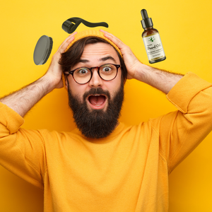 BEARD OIL THERAPY PR USA MADE  (3IN1) oil+aging roll+brush
